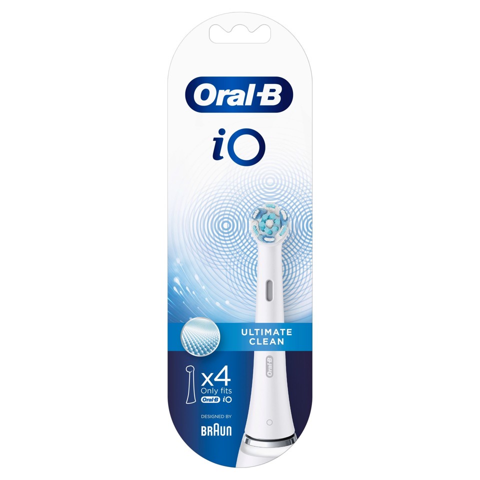 Oral-B - iO Ultimate Clean Udskiftningshoveder 4 Stk