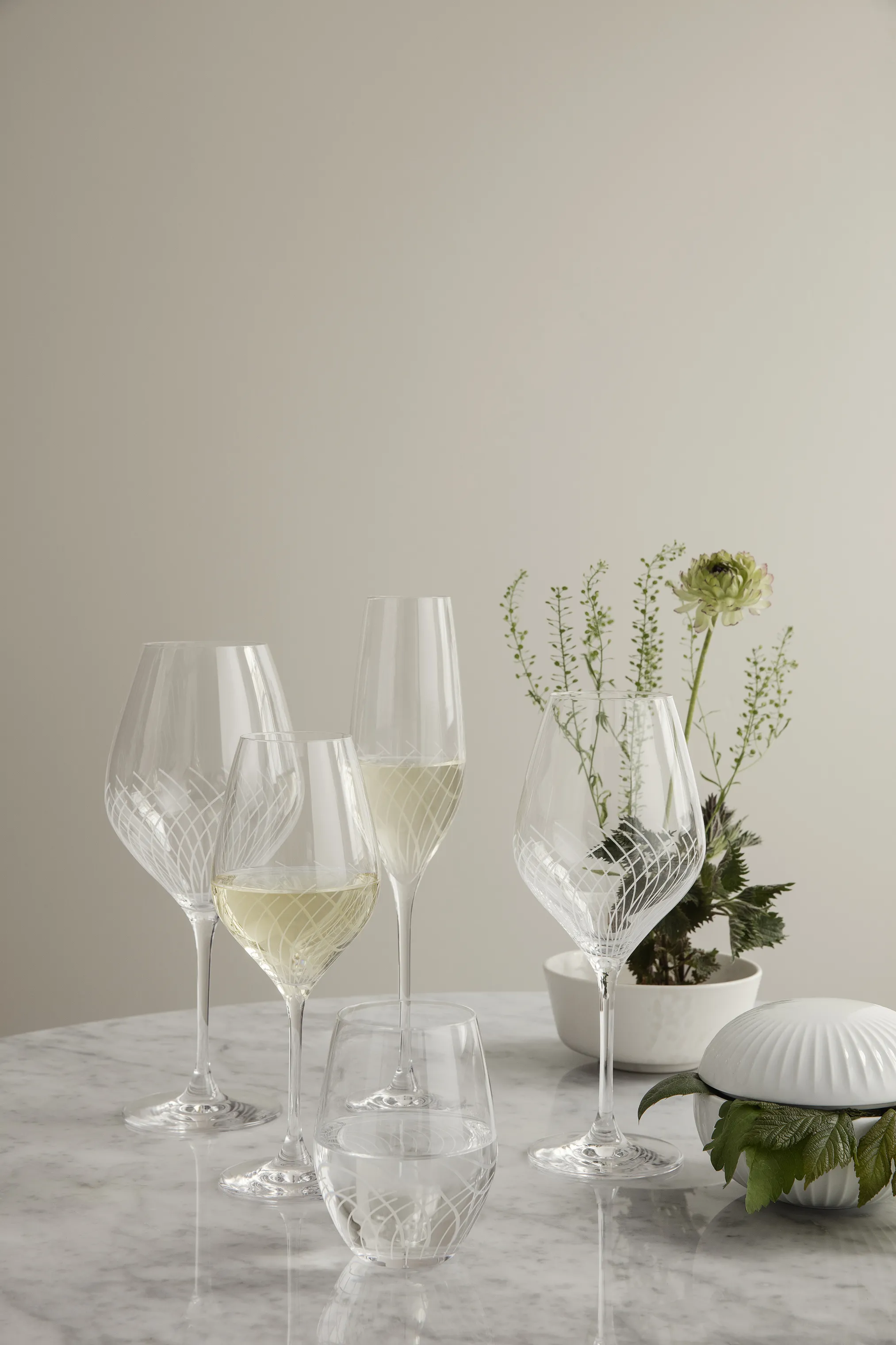 Holmegaard Cabernet Lines Bourgogneglas - 2 stk.