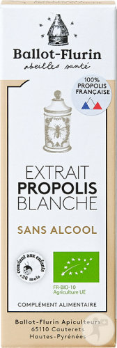 Ballot-Flurin Extrait De Propolis Blanche Bio Sans Alcool Flacon Compte-Goutte 15ml