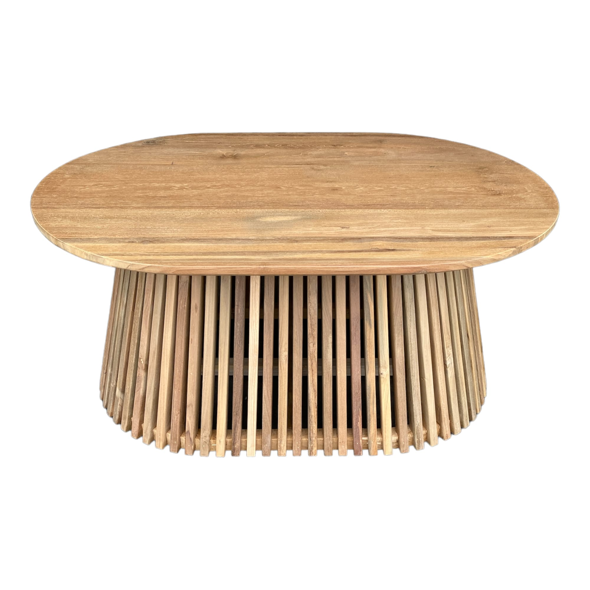 Amsar bijzet tafel ovaal Naturel 90cm