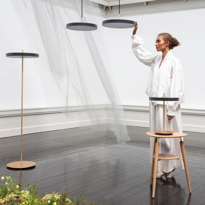 Umage - Asteria LED-Stehleuchte, Ø 43 x H 150,7 cm, anthrazit