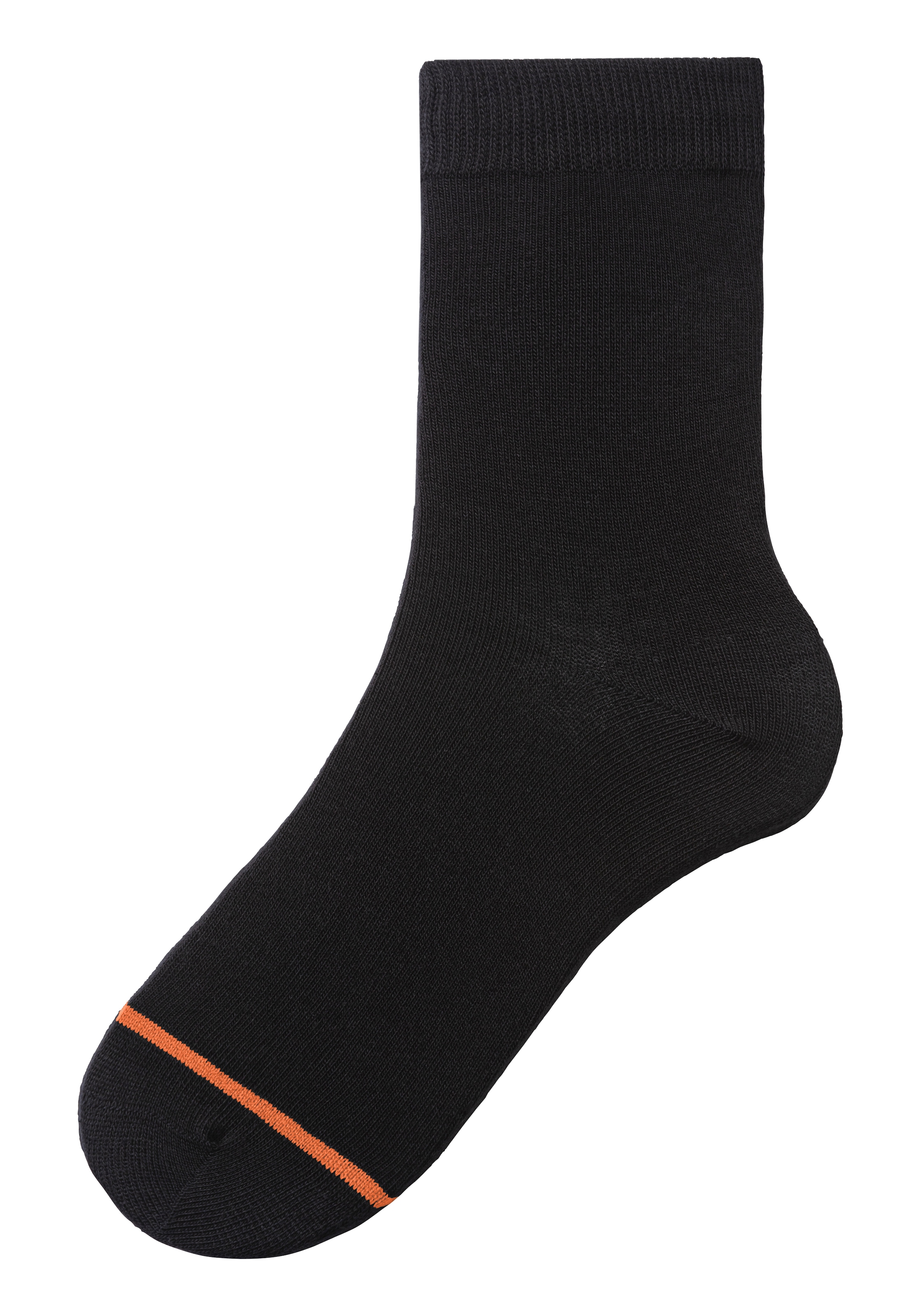 H.I.S Basicsocken Packung, 7 Paar tlg. mit eingestrickter farbiger Spitzennaht
