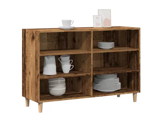 Buffet vieux bois 103,5x35x70 cm bois d'ingénierie
