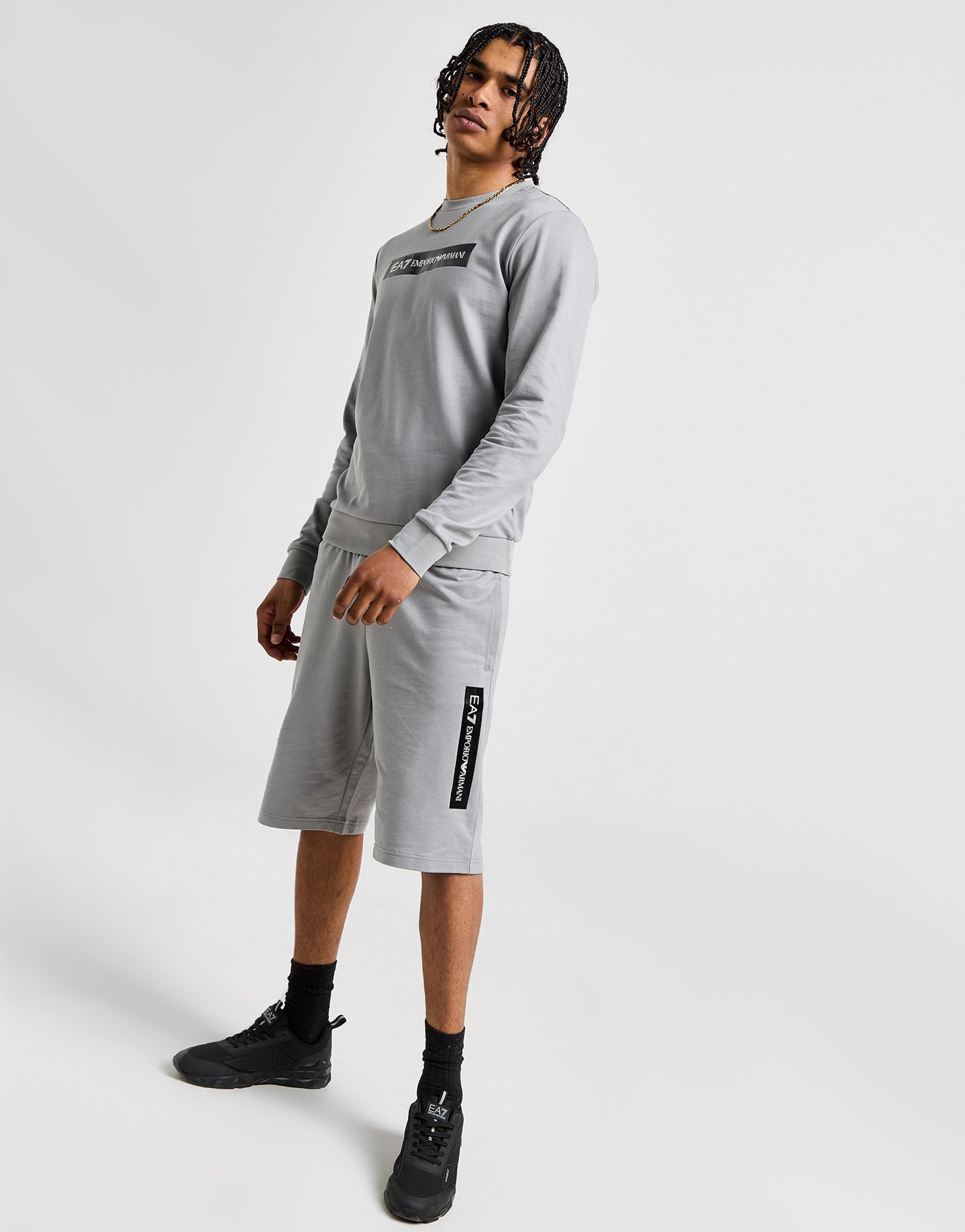 Emporio Armani EA7 Ensemble Sweat/Short Box Logo Homme