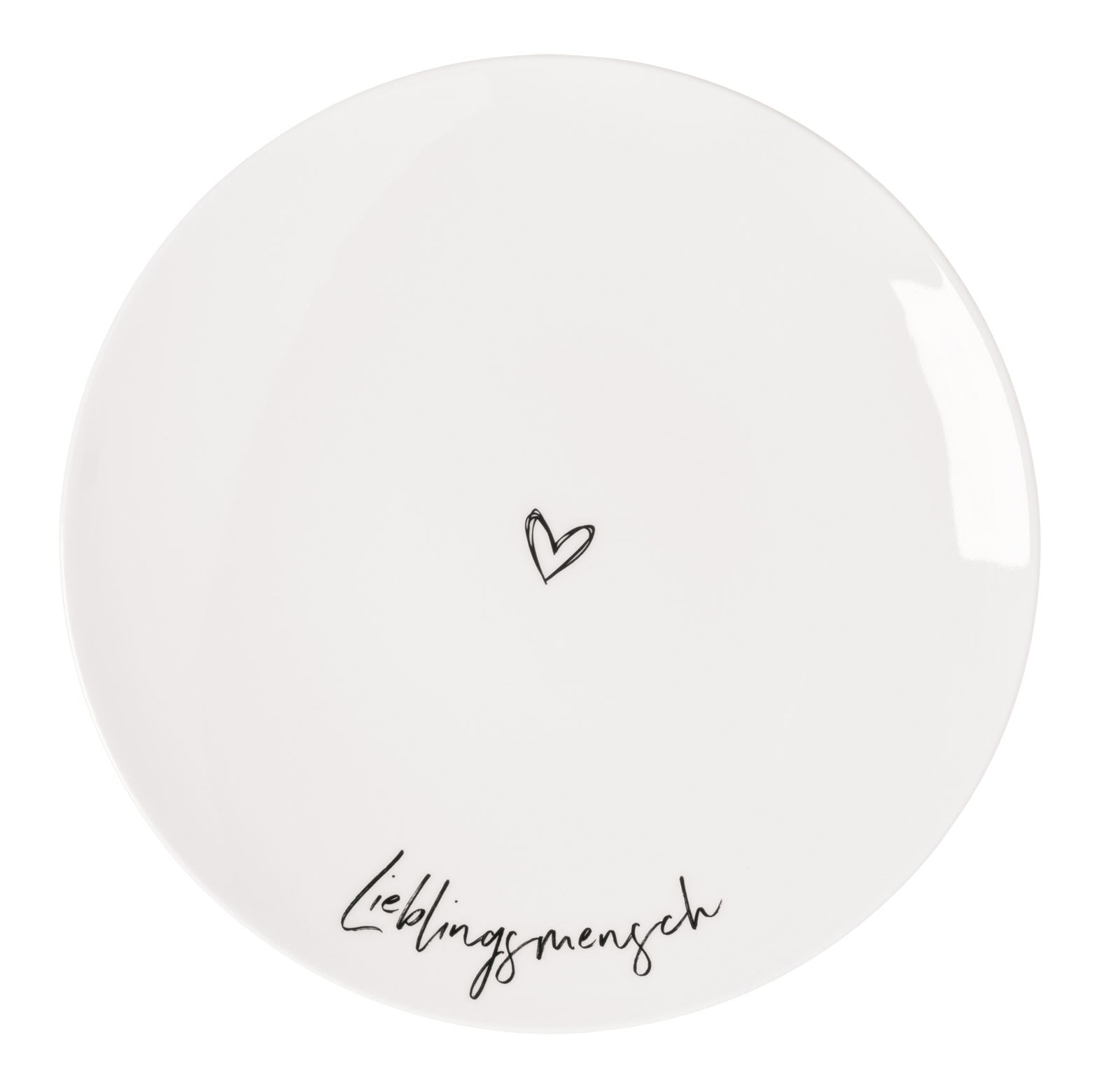 Villeroy & Boch Frühstücksteller STATEMENT LIEBLINGSMENSCH 21 cm Porzellan weiß