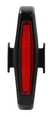 SEITWÄRTS Rücklicht  schwarz  50 Lumen, micro USB