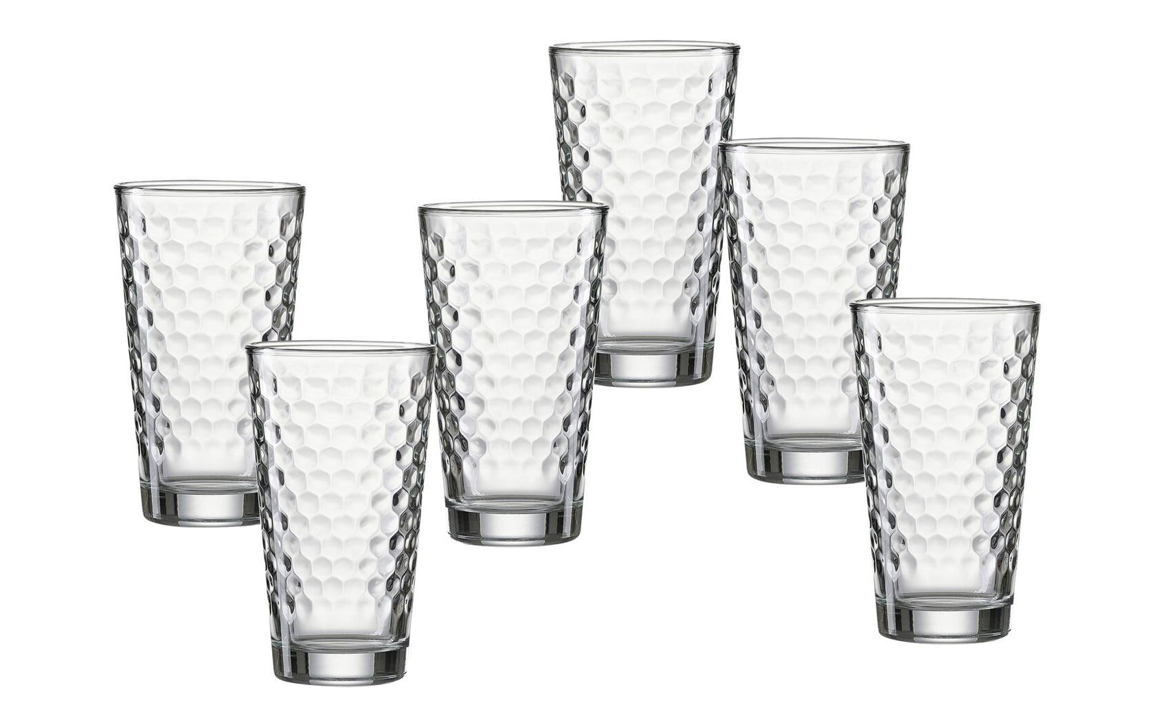 Longdrinkglas Favo 6 Stück, TransparentTrinkgläser-Set