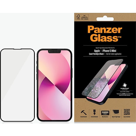 PanzerGlass iPhone 13 Mini - sort