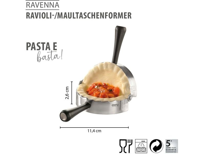 GEFU Ravioli- und Teigtaschenformer Ravenna Edelstahl Ausstecher für Ravioli