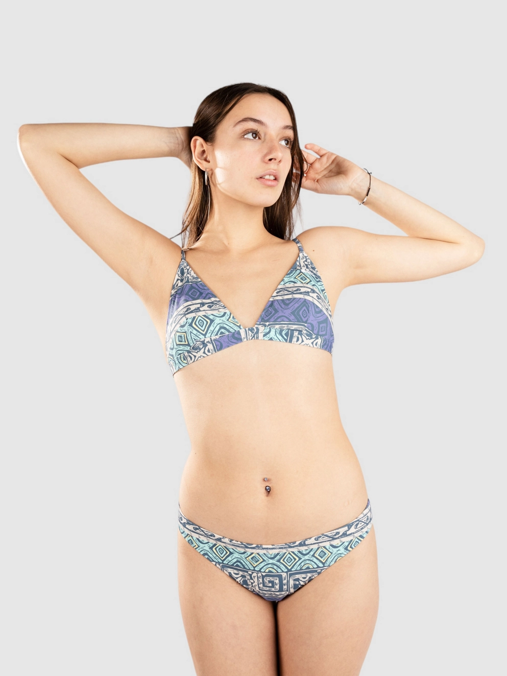 Quiksilver Champion Sound Bikini Bottom aqua sky global heat