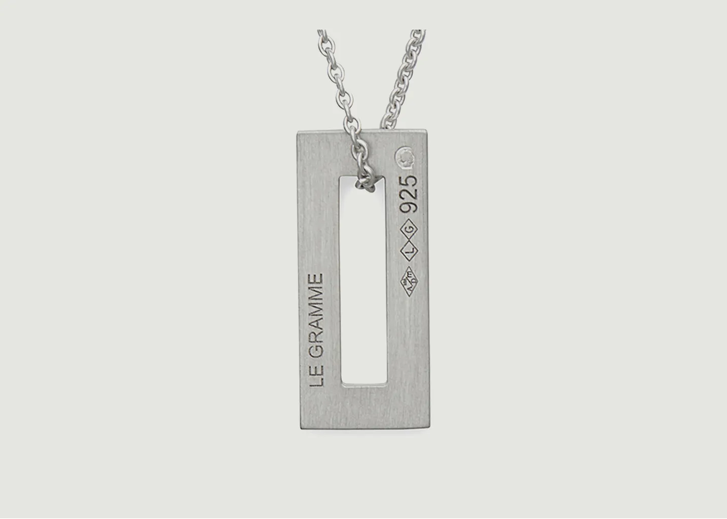 Collier Médaille 1,5 g Argent Brossé Le Gramme