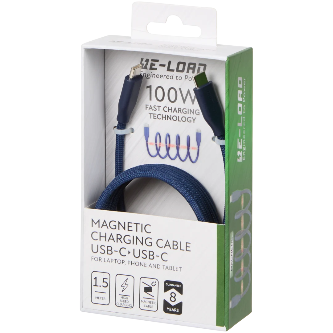 Câble de charge magnétique Re-load D’USB-C à USB-C