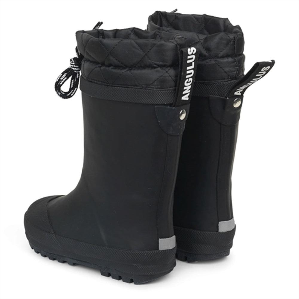 Termo Gummistøvle Black - Angulus → Luksusbaby.dk