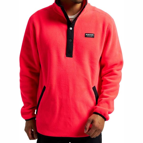 Sweat polaire snowboard BURTON M HEARTH FLEECE PULLOVER POTENT PINK