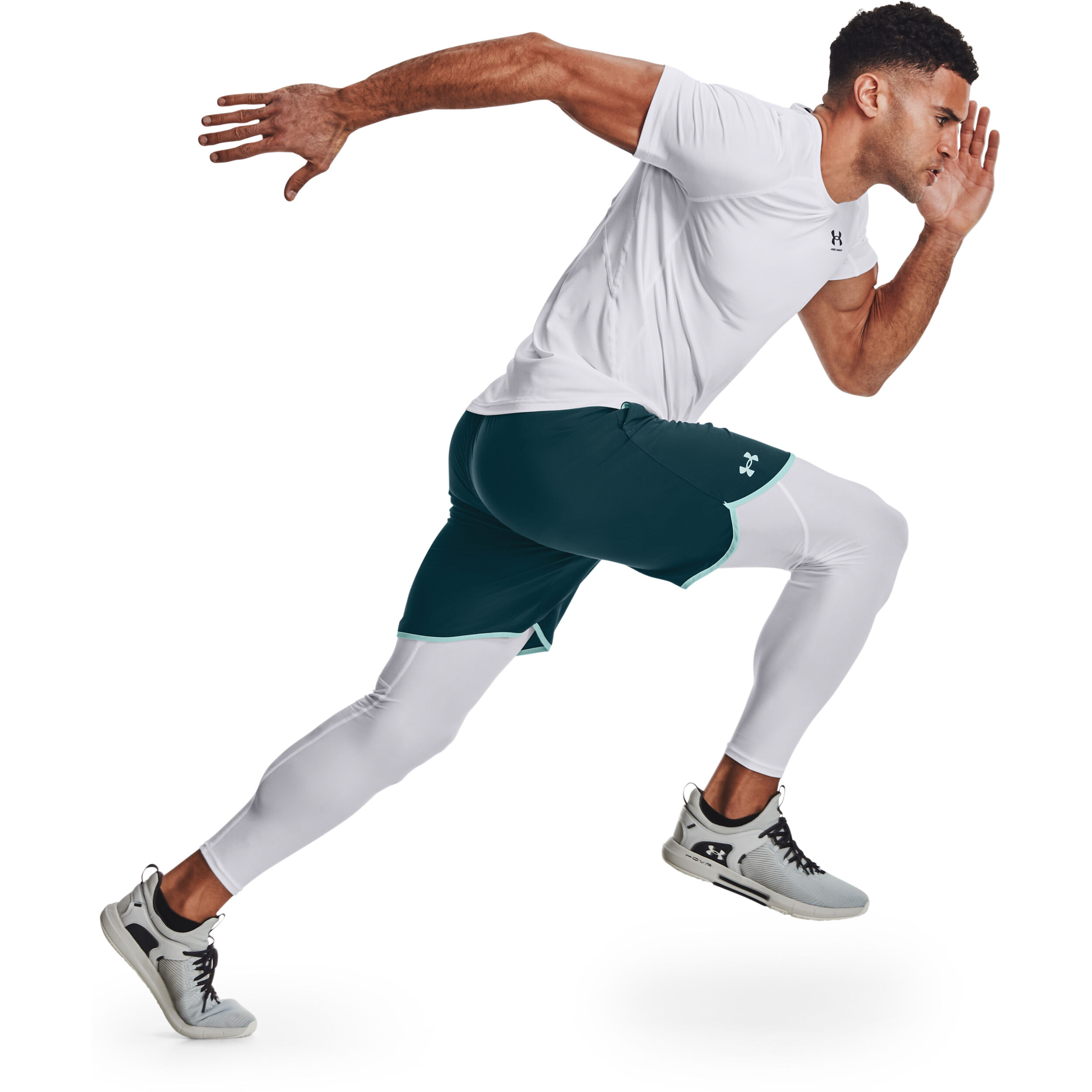 Under Armour Heatgear Collant Tight Hommes - Blanc , Noir