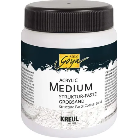 SOLO GOYA Acrylic Medium Struktur-Paste Grobsand 250 ml