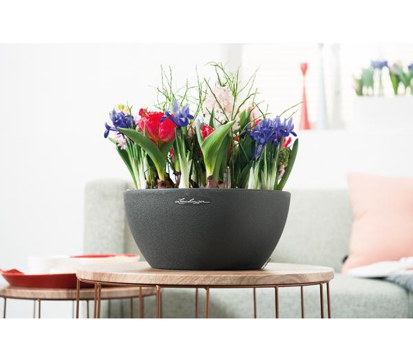 LECHUZA® Kunststoff-Schale 'Cubeto Stone',