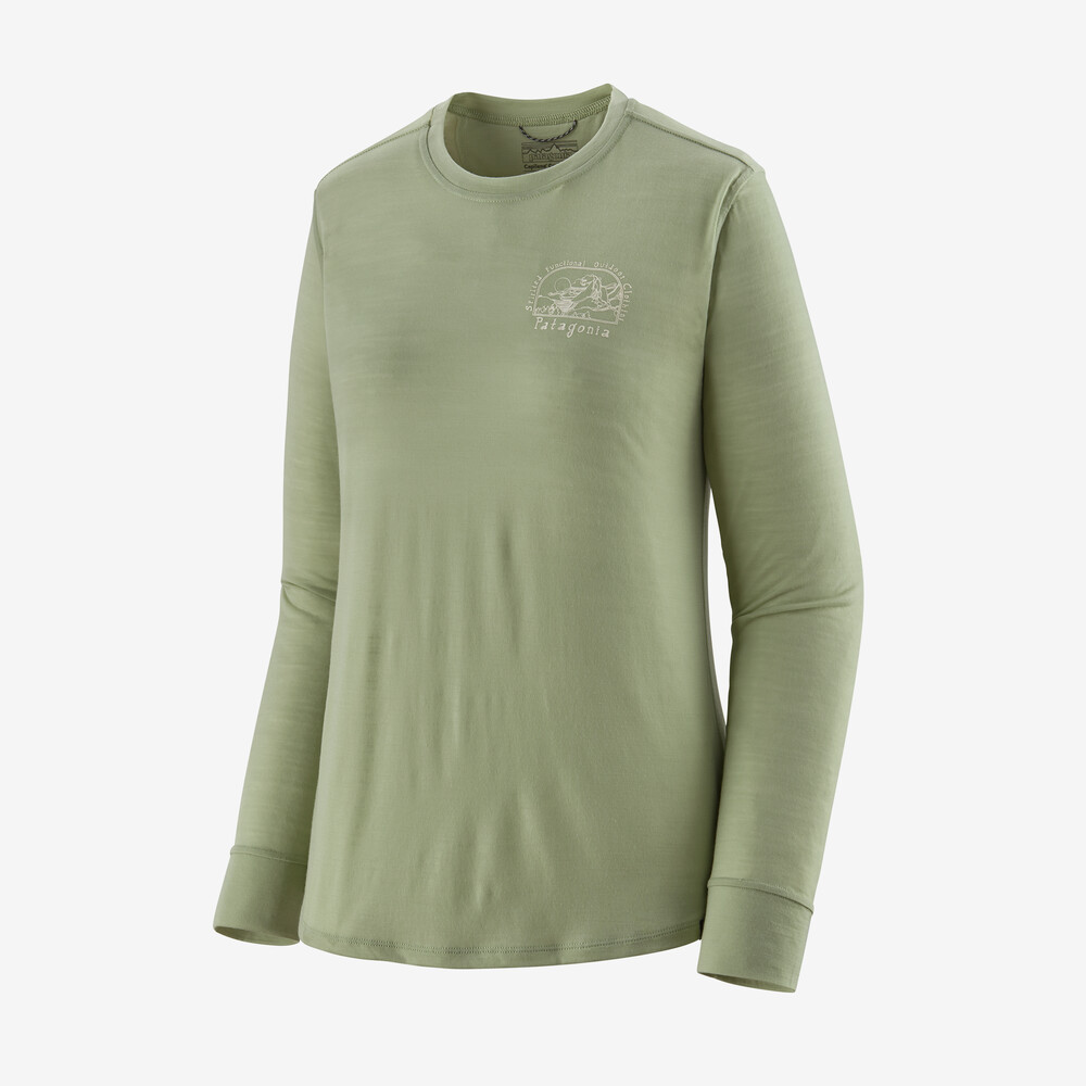 Damen-Langarmshirt von Capilene Cool Merino mit Grafikprint