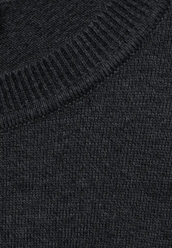 Softer Mouliné Pullover - storm grey melange