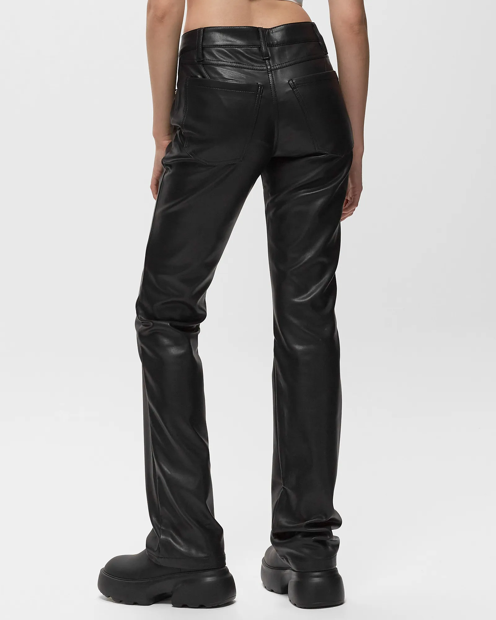 MISBHV VEGAN LEATHER TROUSERS