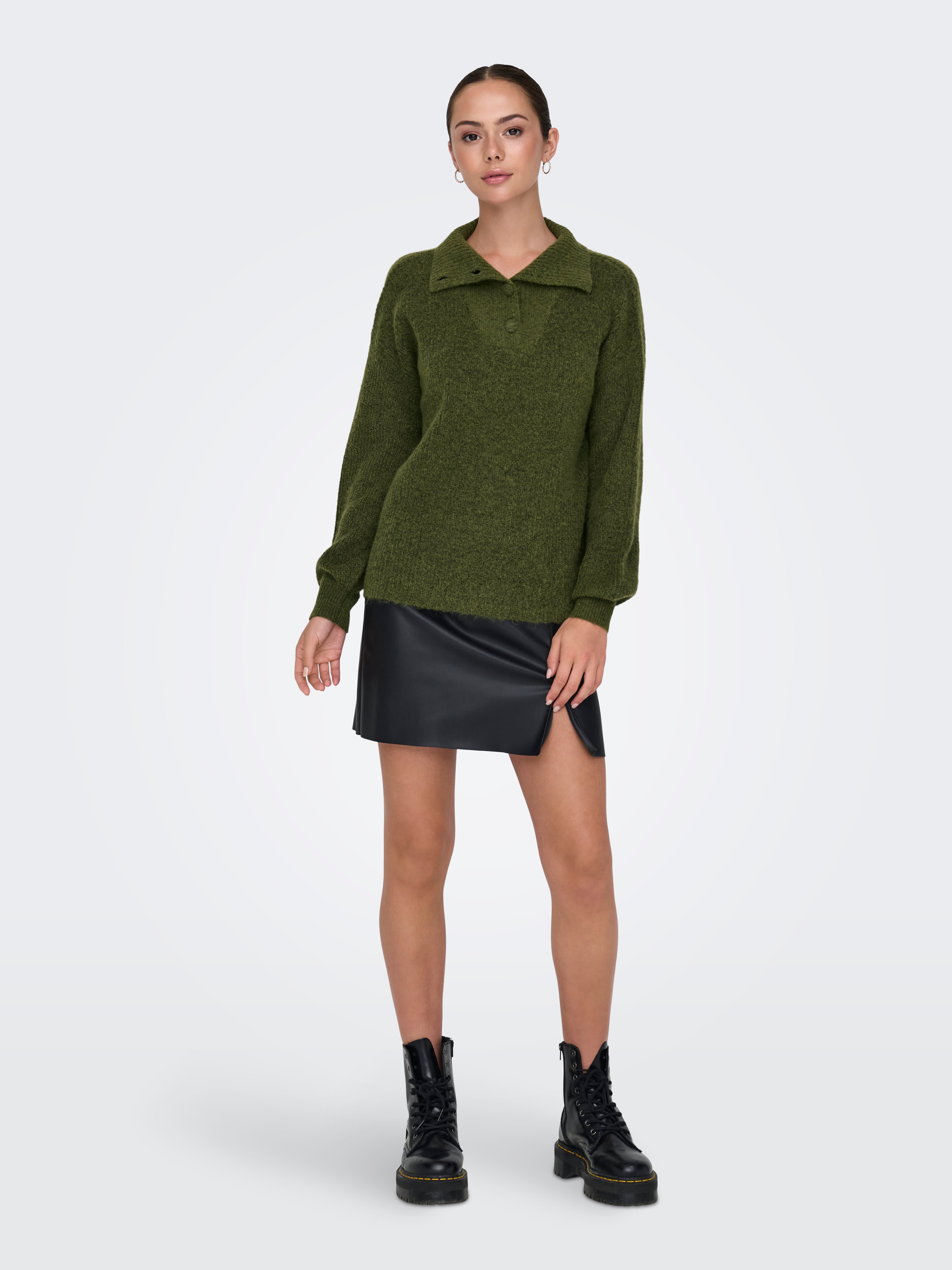 JDYINGEBORG Strickpullover Winter Moss