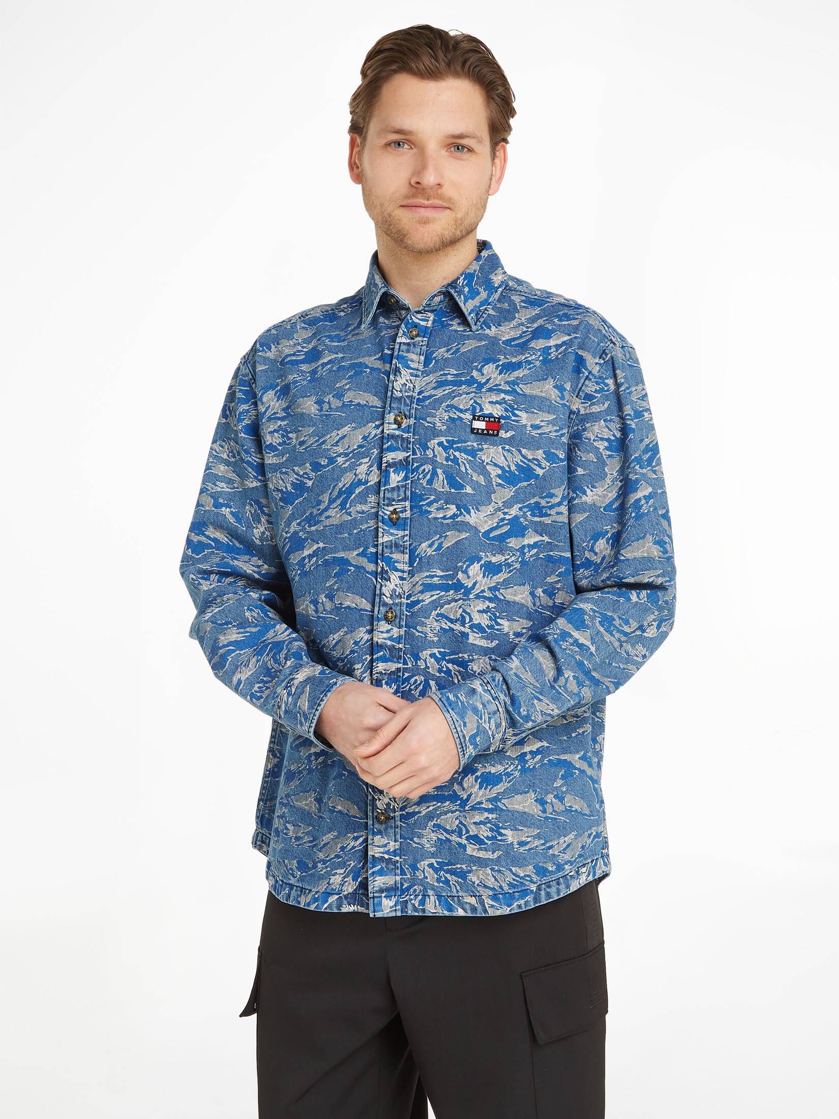Tommy Jeans| Herren Jeanshemd TIGER CAMO