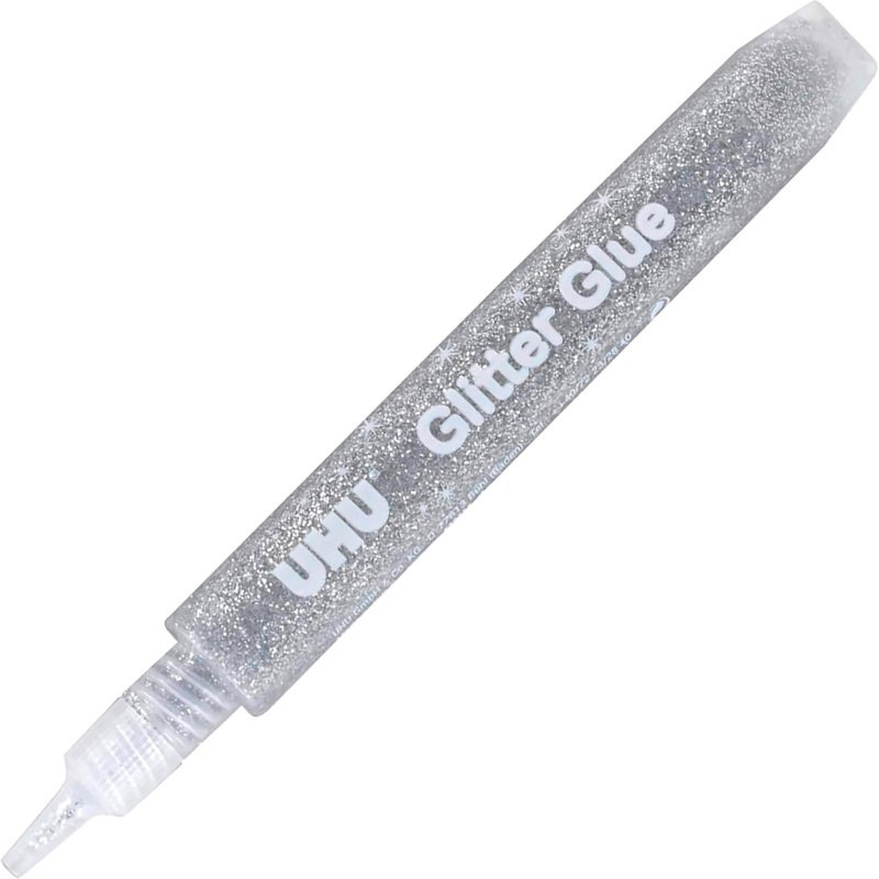 Colle pailletée Glitter Glue UHU couleurs Original - Etui de 6