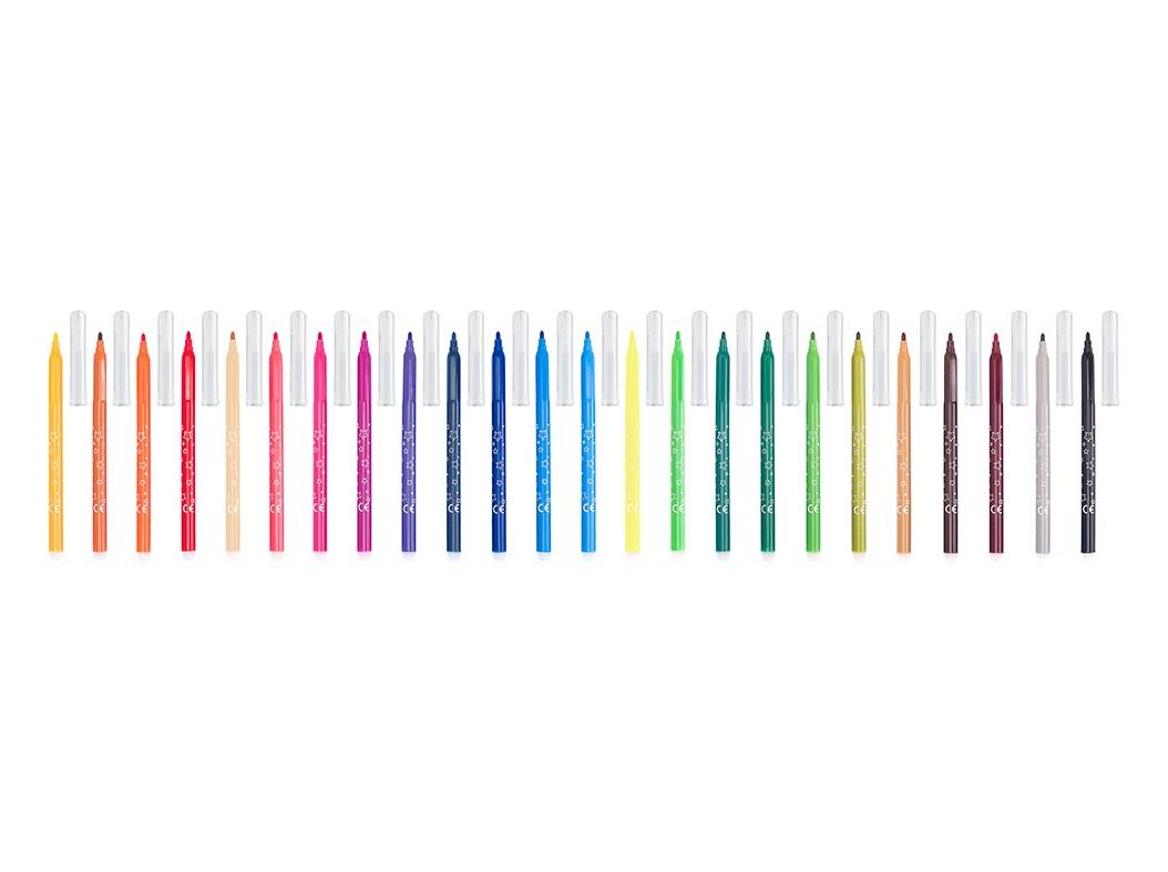 CAIXA COM 24 MARCADORES DE COLORIR AUCHAN