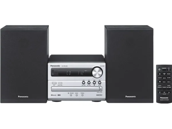 Panasonic SC-PM250 - Mikrosystem - 20 Watt (Total) - sølv