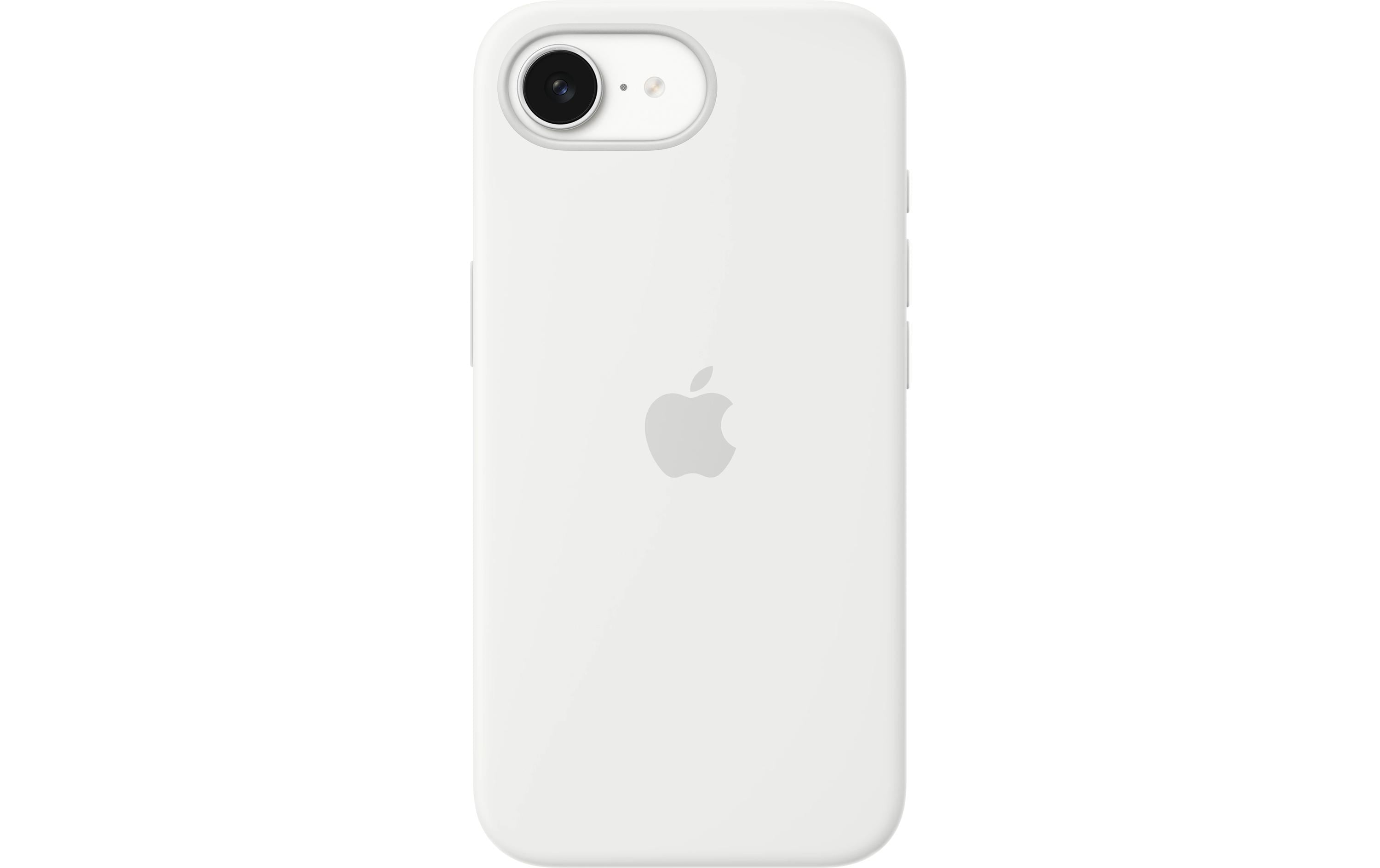 Silicone Case mit MagSafe iPhone 16e WhiteSilikon-Backcover mit «MagSafe» für das Apple iPhone 16e