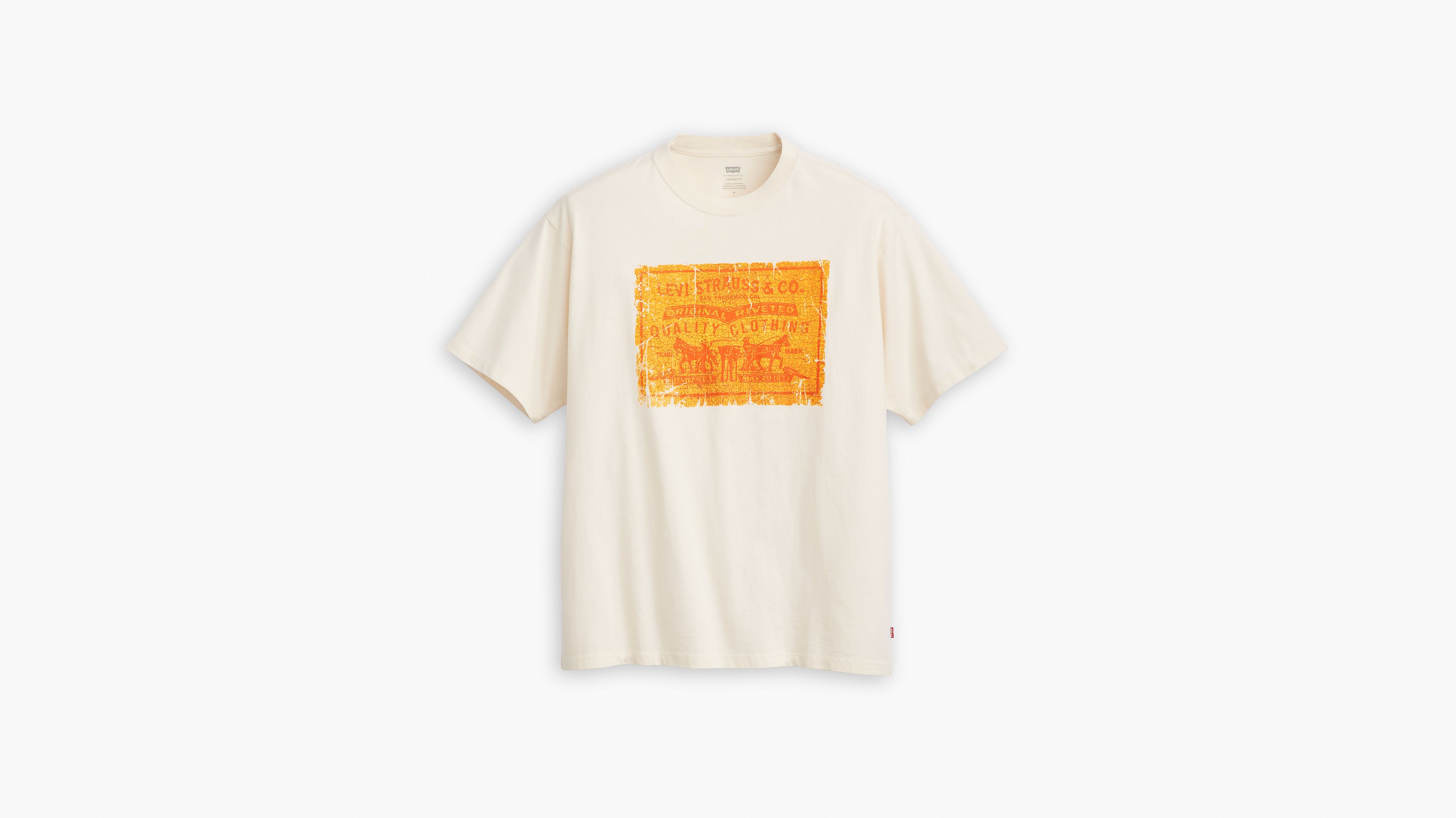 T-shirt graphique Vintage - Archival 2Hp Patch Egret - Blanc