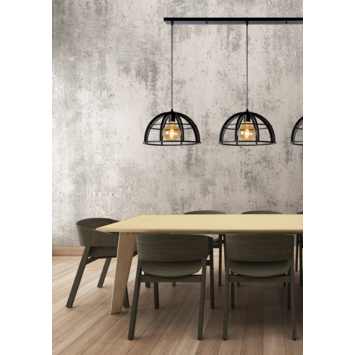 Lucide hanglamp Dikra zwart Ø40 cm