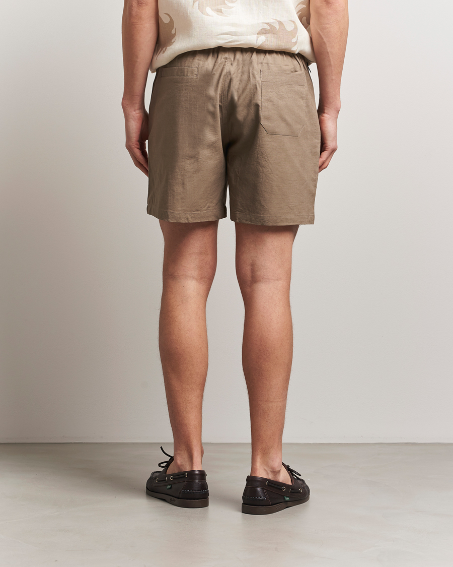 OAS Linen Shorts Taupe