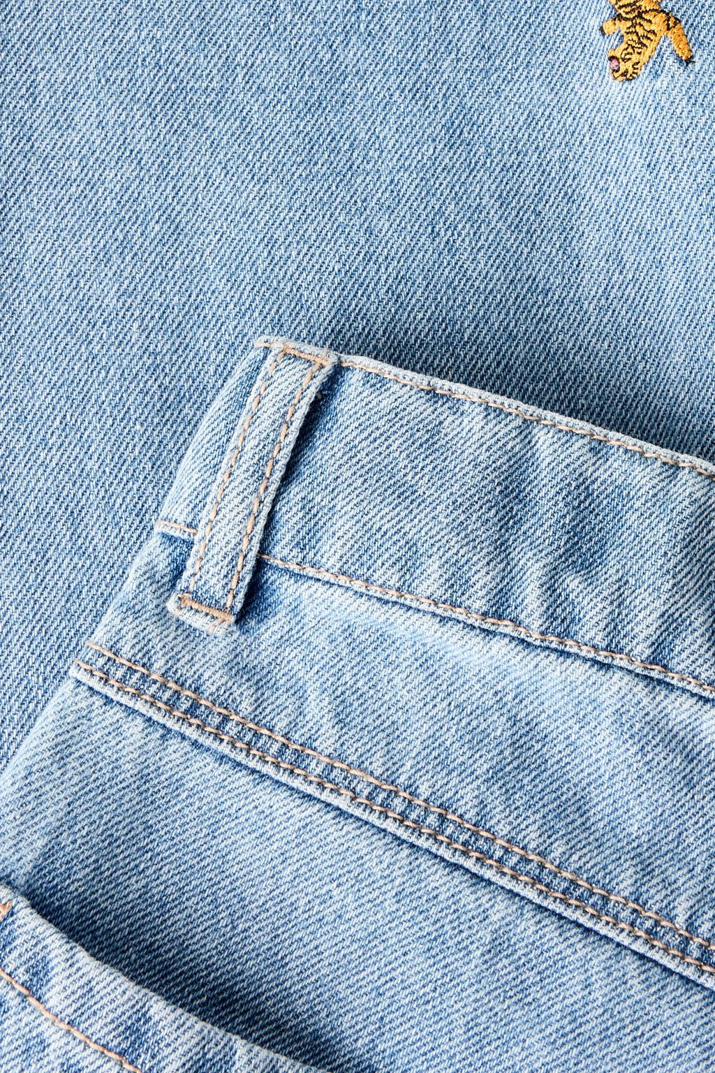 NAME IT KIDS wide leg jeans light blue denim