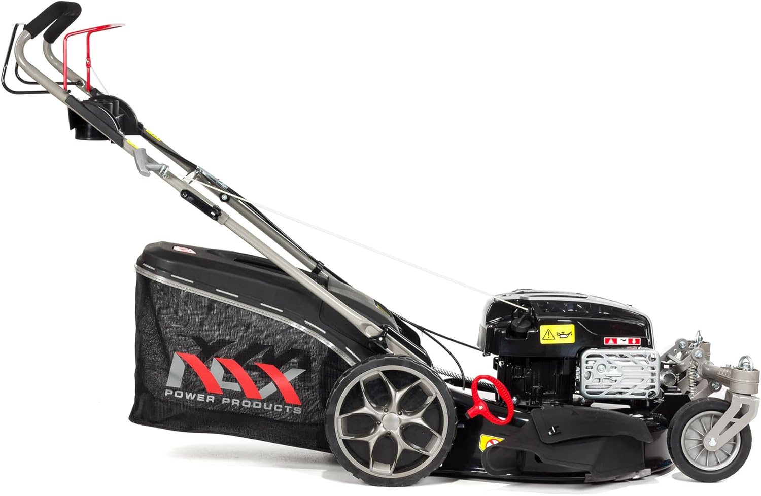 NAX POWER PRODUCTS Briggs & Stratton 5000S Moteur 875Exi Série 190 cm3 ReadyStart Largeur de coupe 56 cm Panier 75L Roues pivotantes avant Tondeuse à gazon à traction à essence