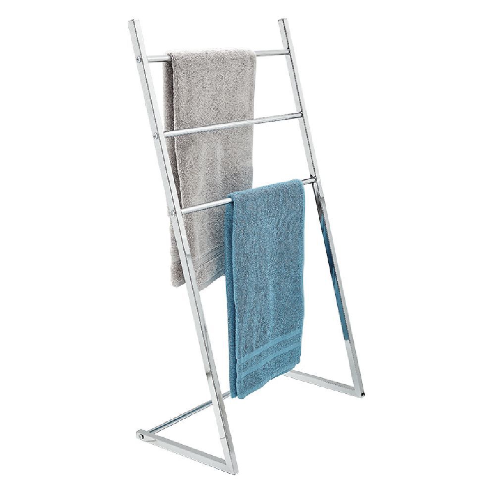 Porte serviette en métal gris