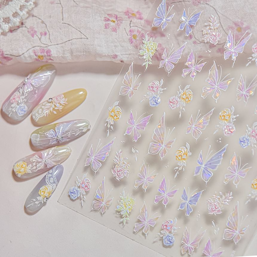 dainlili - Vlindernagelstickers