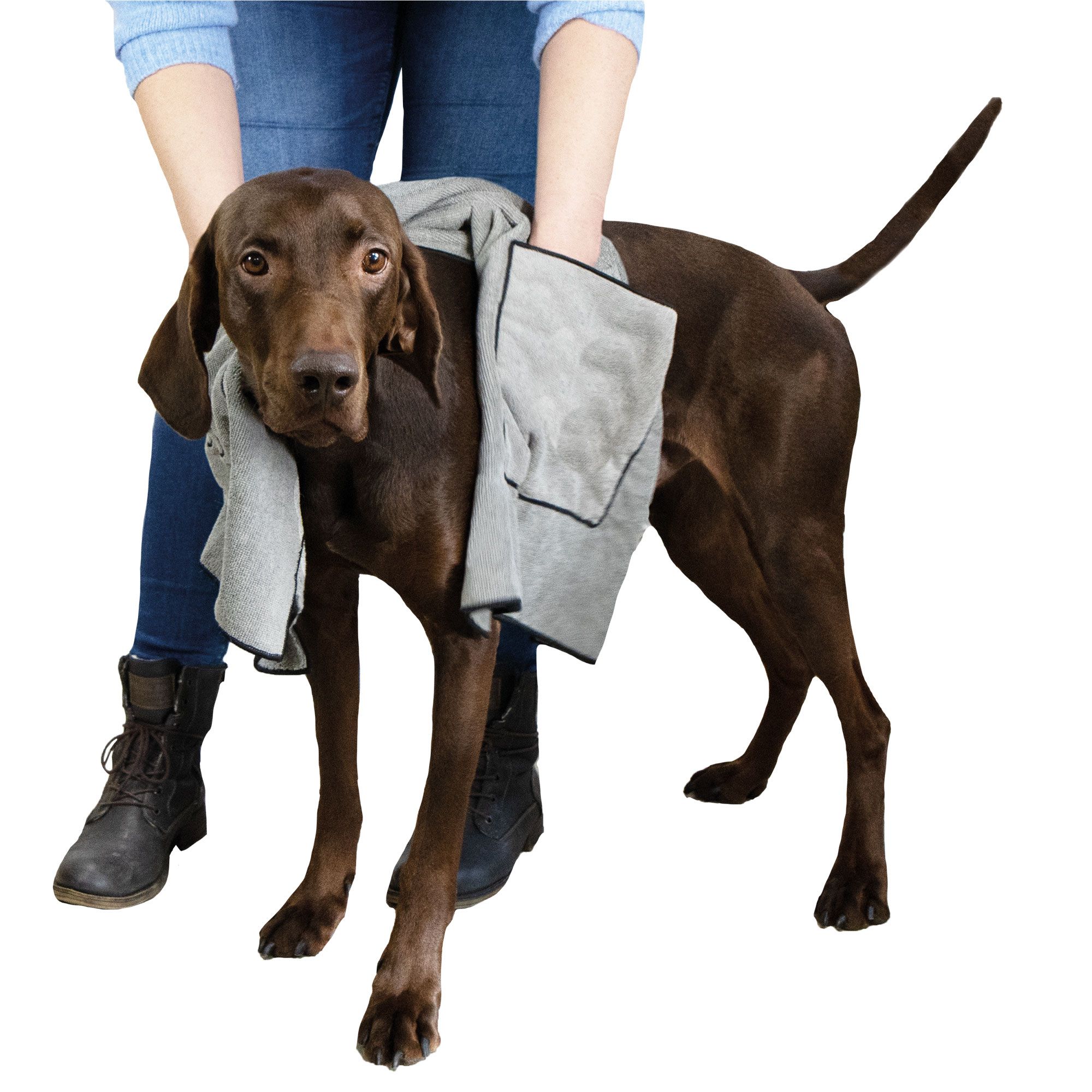 Mikrofaser Hundehandtuch - trocknergeeignet - nimmt Nässe und Schmutz ausgezeichnet auf