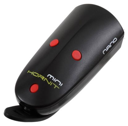 Éclairage Avant / Klaxon Hornit Nano Noir / Rouge