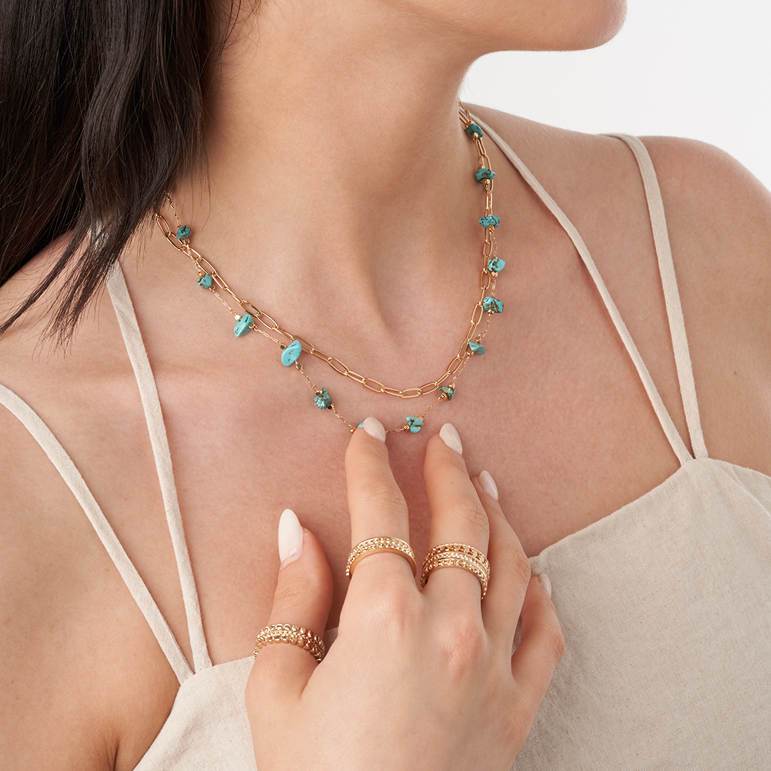 Ketten-Set - Shiny Turquoise