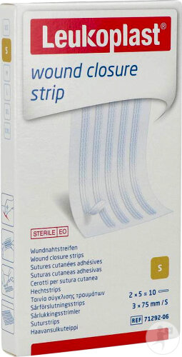 Leukosan Strip Sutures Cutanées Adhésives 3x75mm 10 Pièces