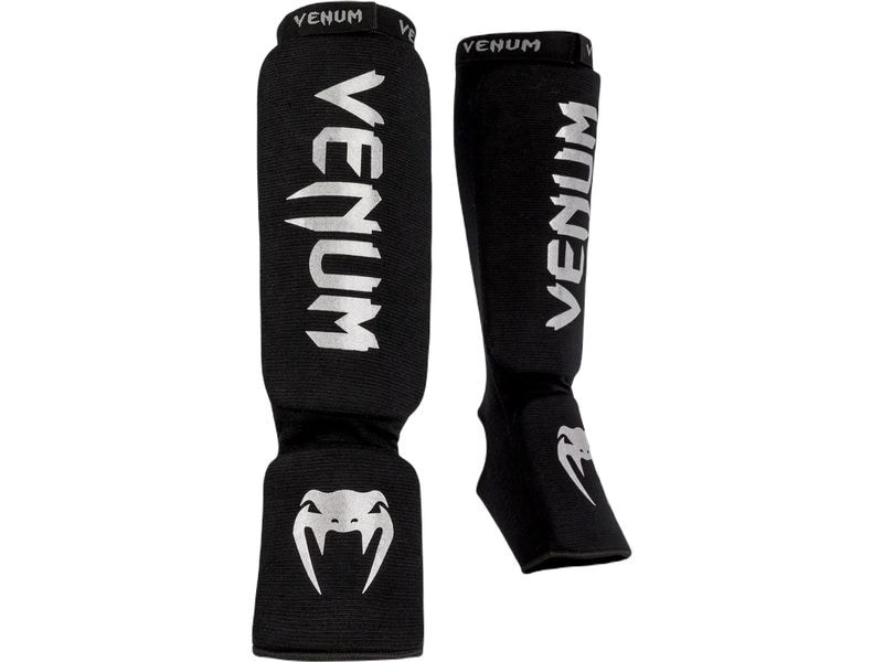 Venum Kontact Shin Guards Schwarz/Weiss, L Schienbeinschoner
