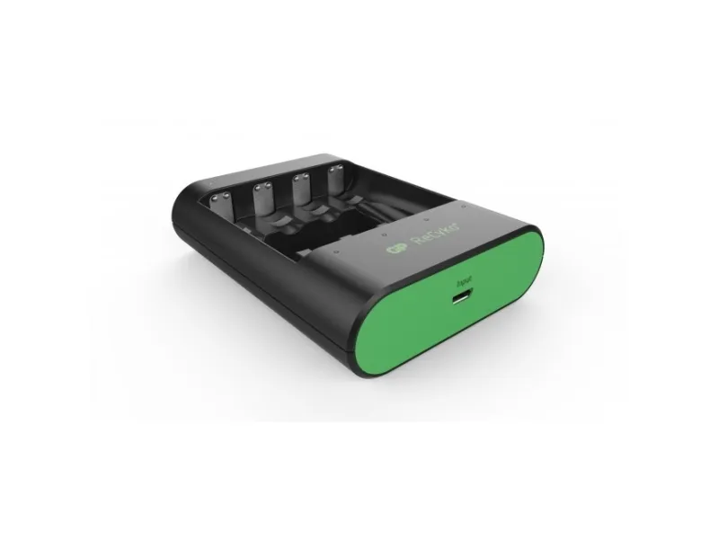 GP Batteries ReCyko  4 x AA Genopladelige Batterier 2600 mAh   Hurtig Oplader