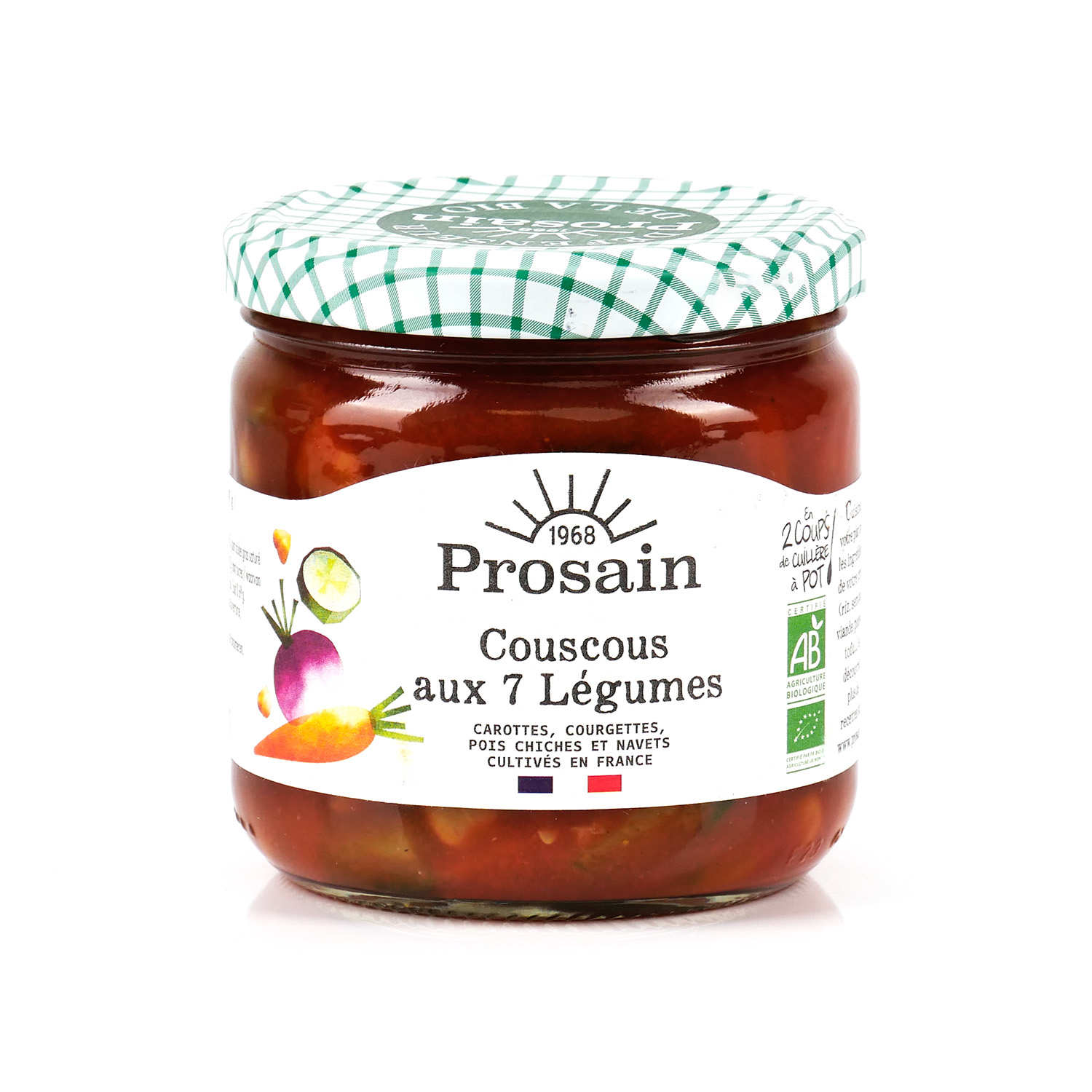 Couscous bio aux 7 légumes (préparation végétarienne sans semoule)