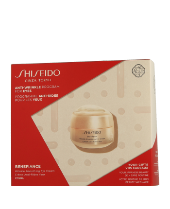 Shiseido Benefiance Set mit Wrinkle Smoothing Eye Cream 15ml-15ml-10ml