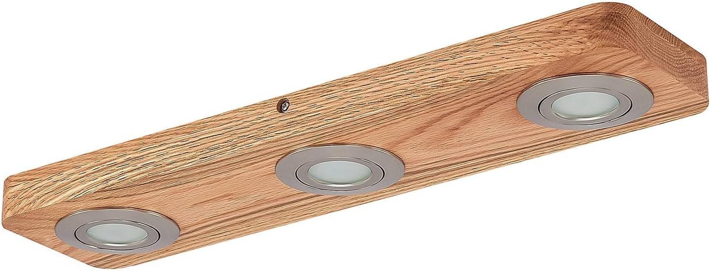 Lindby ,schwenkbar (Modern) aus Holz (3 flammig,) - Deckenleuchte Lampe Wohnzimmerleuchte