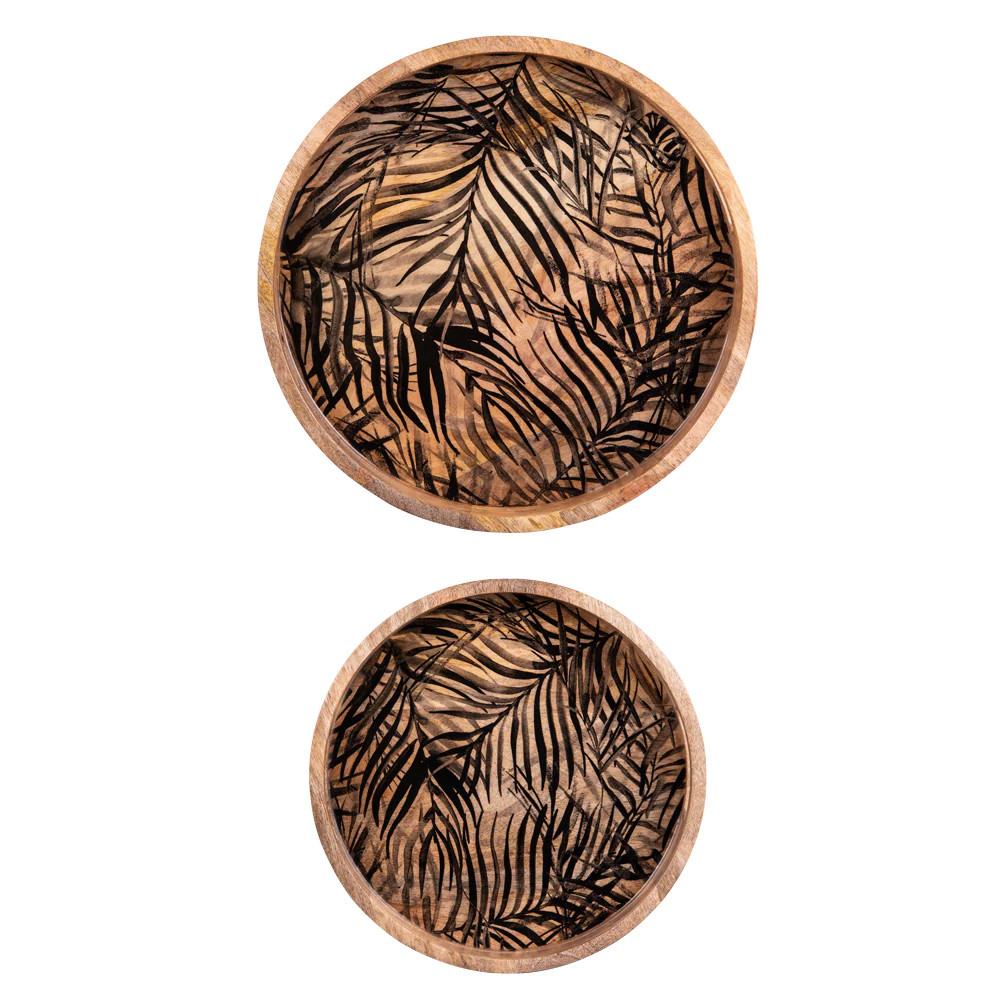 Set de 2 plateaux ronds Phoenix 35/40cm Table passion