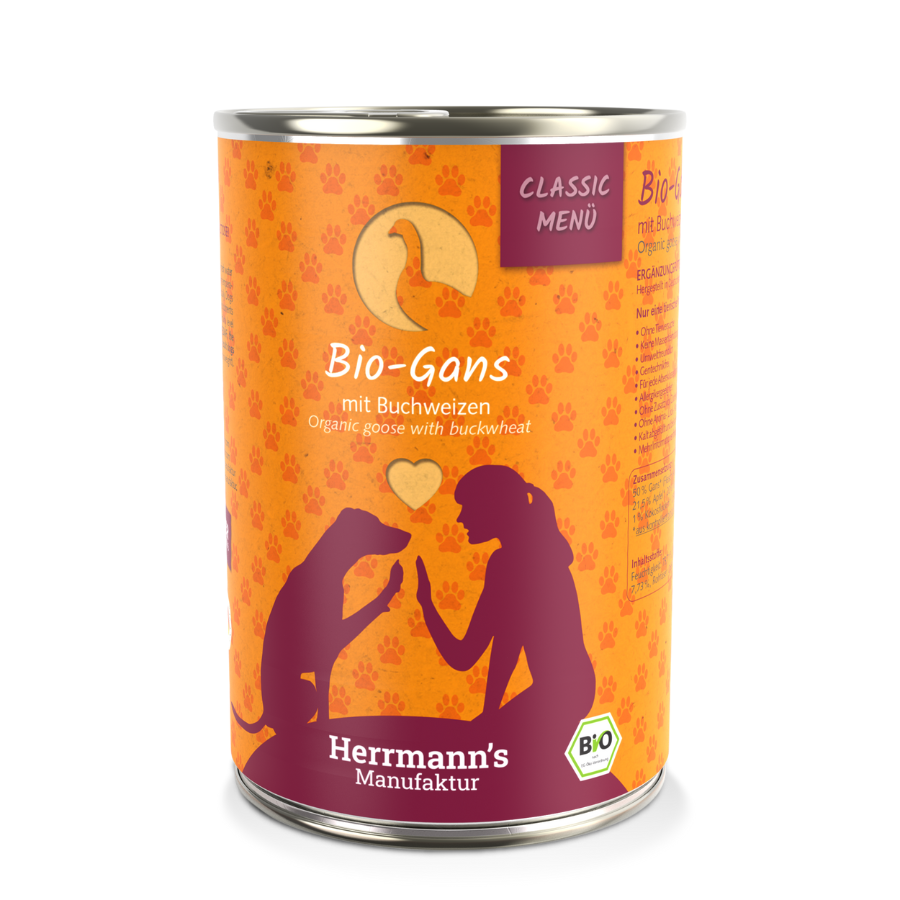 Ganso orgânico clássico com trigo sarraceno 12 x 400g