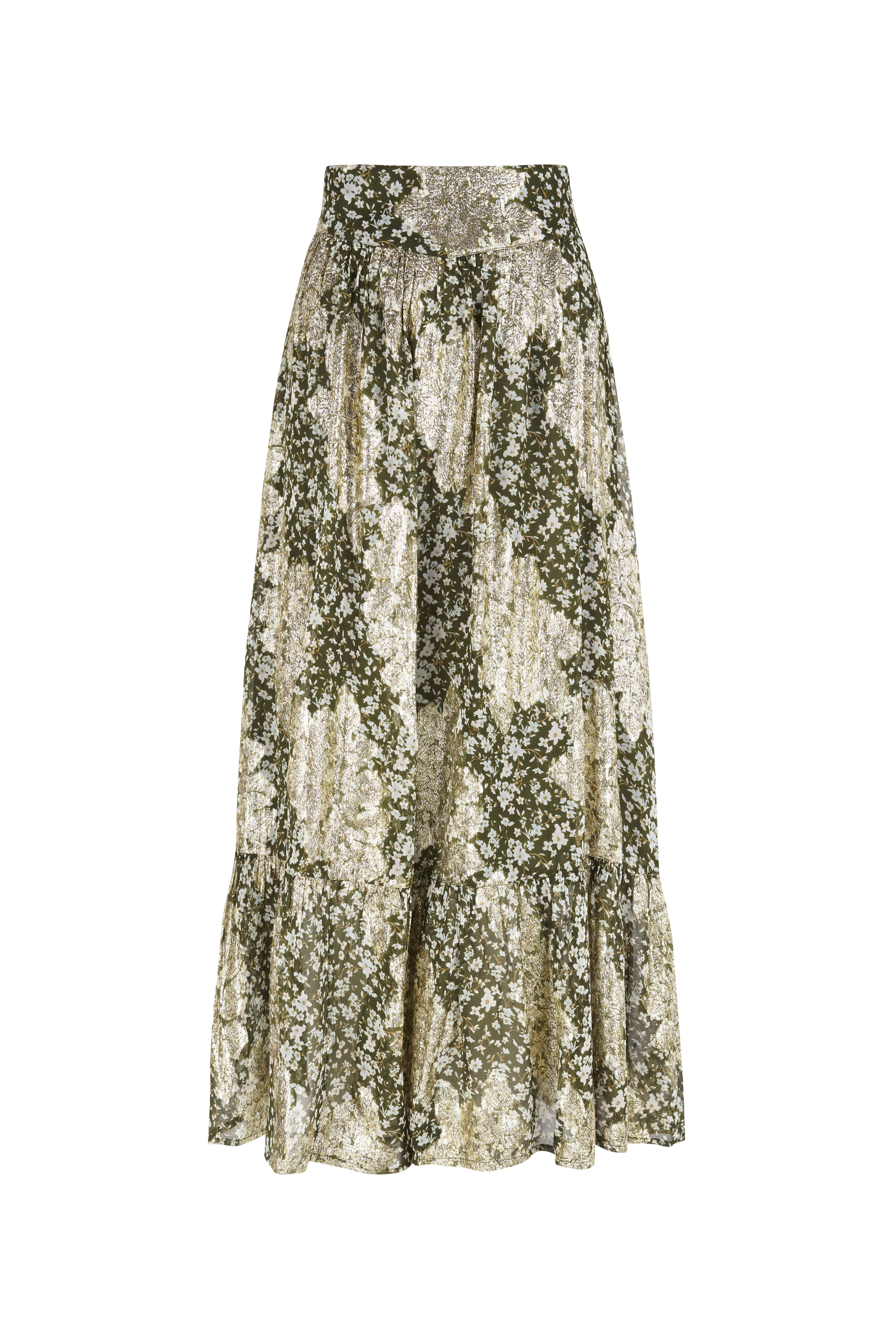 Saia midi estampada Aurora - várias cores