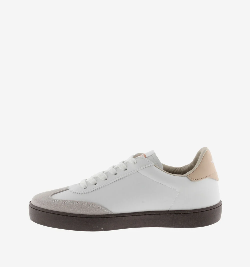 BERLÍN CYCLISTE EFFET CUIR Baskets à semelles marron pour femme MELOCOTON